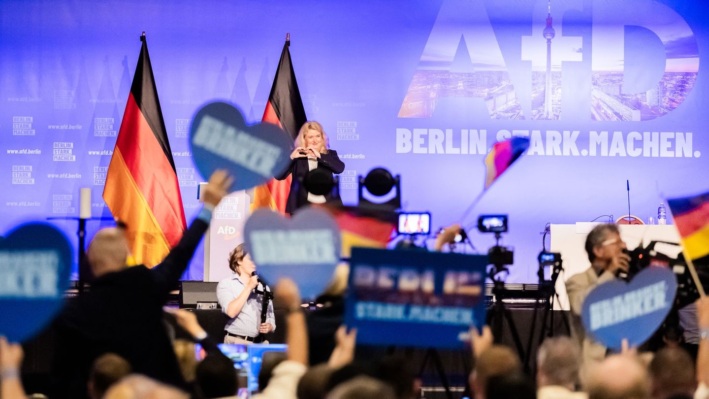 Die Berliner AfD geht mit viel Selbstbewusstsein in den Wahlkampf für die Wahl zum Berliner Abgeordnetenhaus am 20. September. F