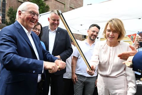Das „Fest der Demokratie“ wurde von Bundespräsident Steinmeier eröffnet. Foto: Uli Deck/dpa