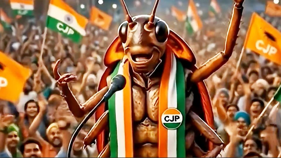 Indien: Widerspenstige Kakerlaken-Partei versammelt Millionen hinter sich