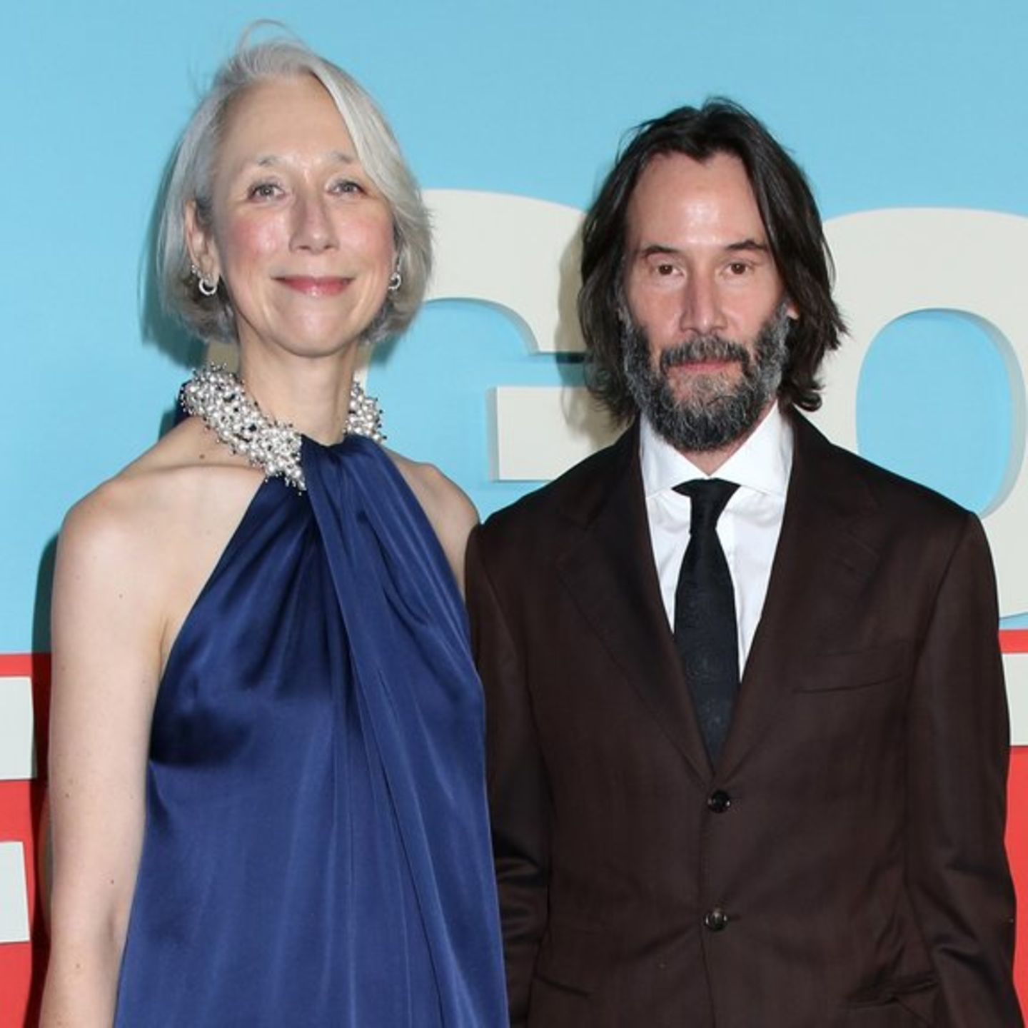 Keanu Reeves und Alexandra Grant auf dem roten Teppich