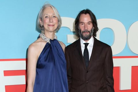Keanu Reeves und Alexandra Grant auf dem roten Teppich