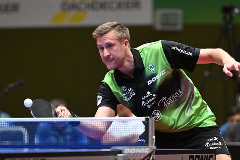 Tischtennis-Profi Mattias Karlsson von Werder Bremen. Foto: Carmen Jaspersen/dpa