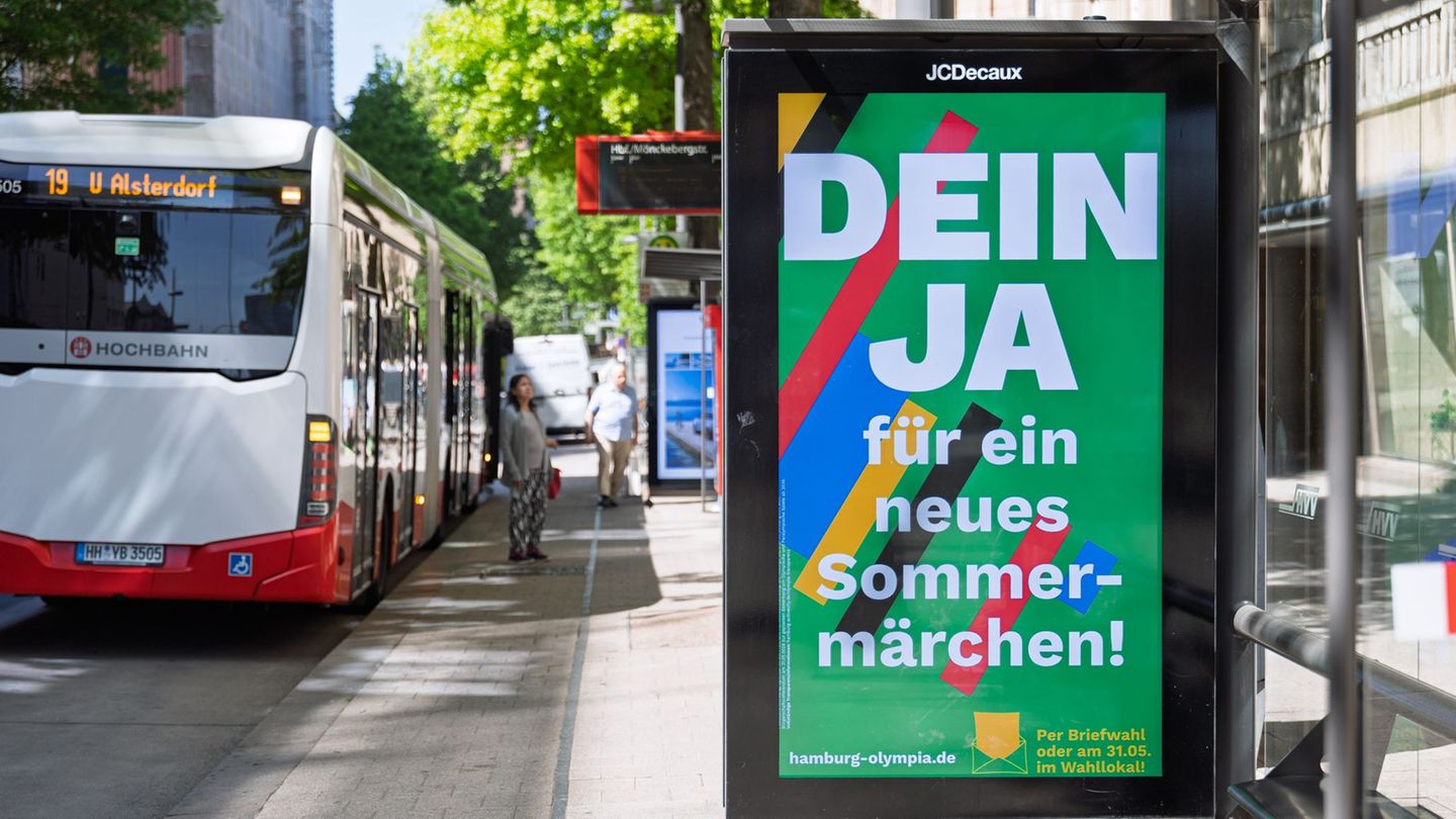 Die Befürworter einer Hamburger Olympia-Bewerbung waren vor dem Referendum in der Stadt sehr präsent. Foto: Markus Scholz/dpa