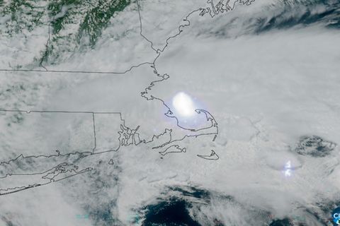 Satellitenbild der Explosion