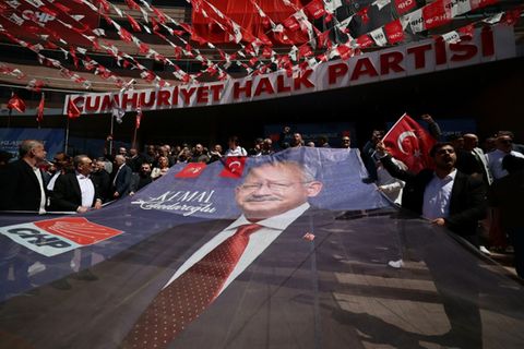 Banner mit Kilicdaroglu