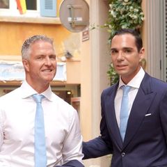 Ralf Schumacher, 50, und sein Partner Étienne Bousquet-Cassagne, 36, in Saint-Tropez
