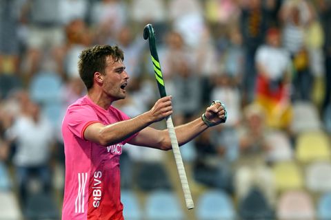 Nationalspieler Justus Weigand erzielte das 1:0 für seinen Hamburger Polo-Club im DM-Finale. Foto: Federico Gambarini/dpa