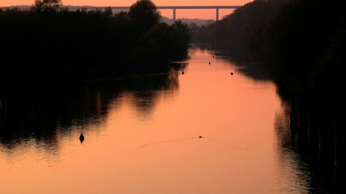 Ruhr im Sonnenuntergang
