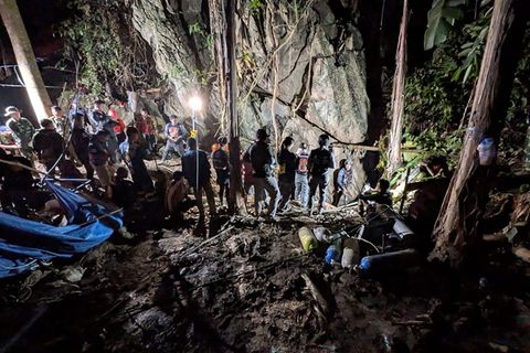 Spezialisten haben nach eigenen Angaben einen neuen Zugang zu der Höhle gefunden. Foto: Josh Richards/dpa
