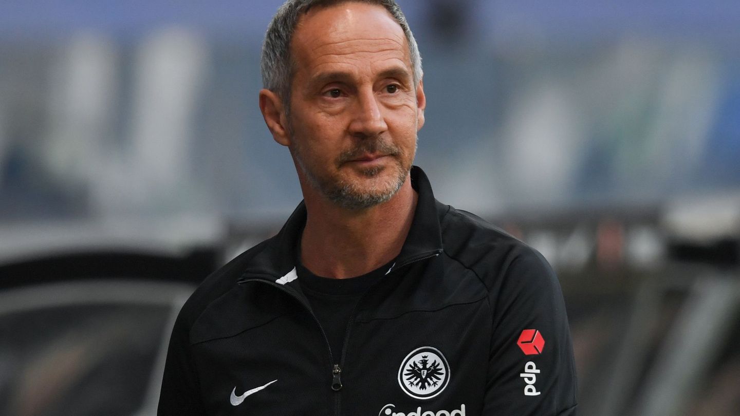 Adi Hütter freut sich auf die Eintracht und die Fans. (Archivbild) Foto: Arne Dedert/dpa