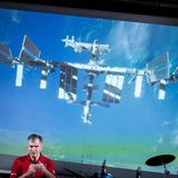 Der italienische Astronaut Paolo Nespoli während der Veranstaltung „Attraverso Le Stelle“ in Surbo
