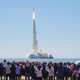 Start einer chinesischen Rakete