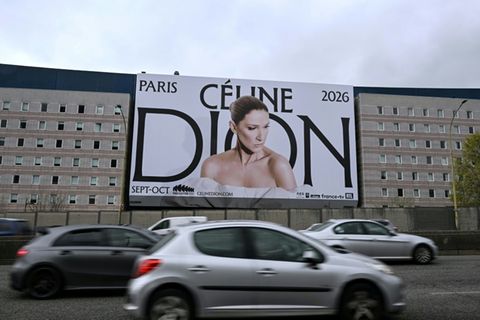 Plakat für Céline-Dion-Konzerte