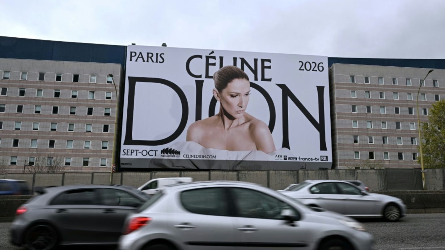 Plakat für Céline-Dion-Konzerte