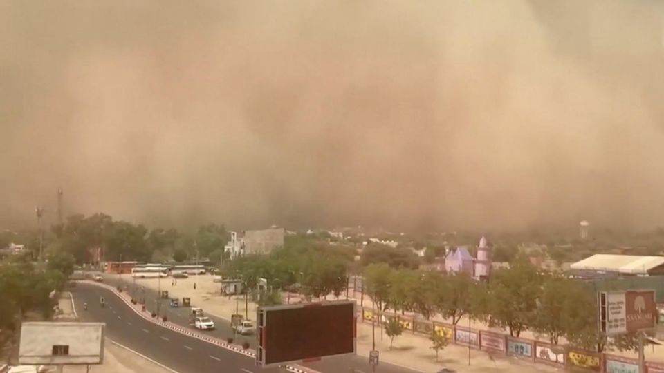 Sandsturm hüllt indische Region ein