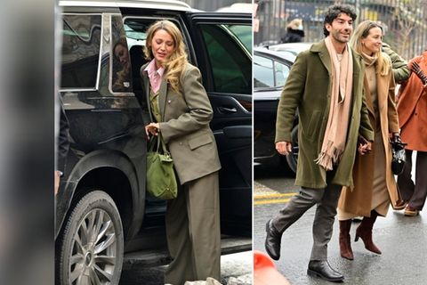 Blake Lively (l.) und Justin Baldoni im Februar auf dem Weg ins Gericht.