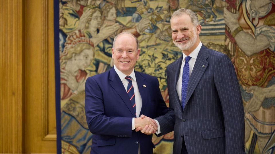 Fürst Albert zu Gast bei König Felipe