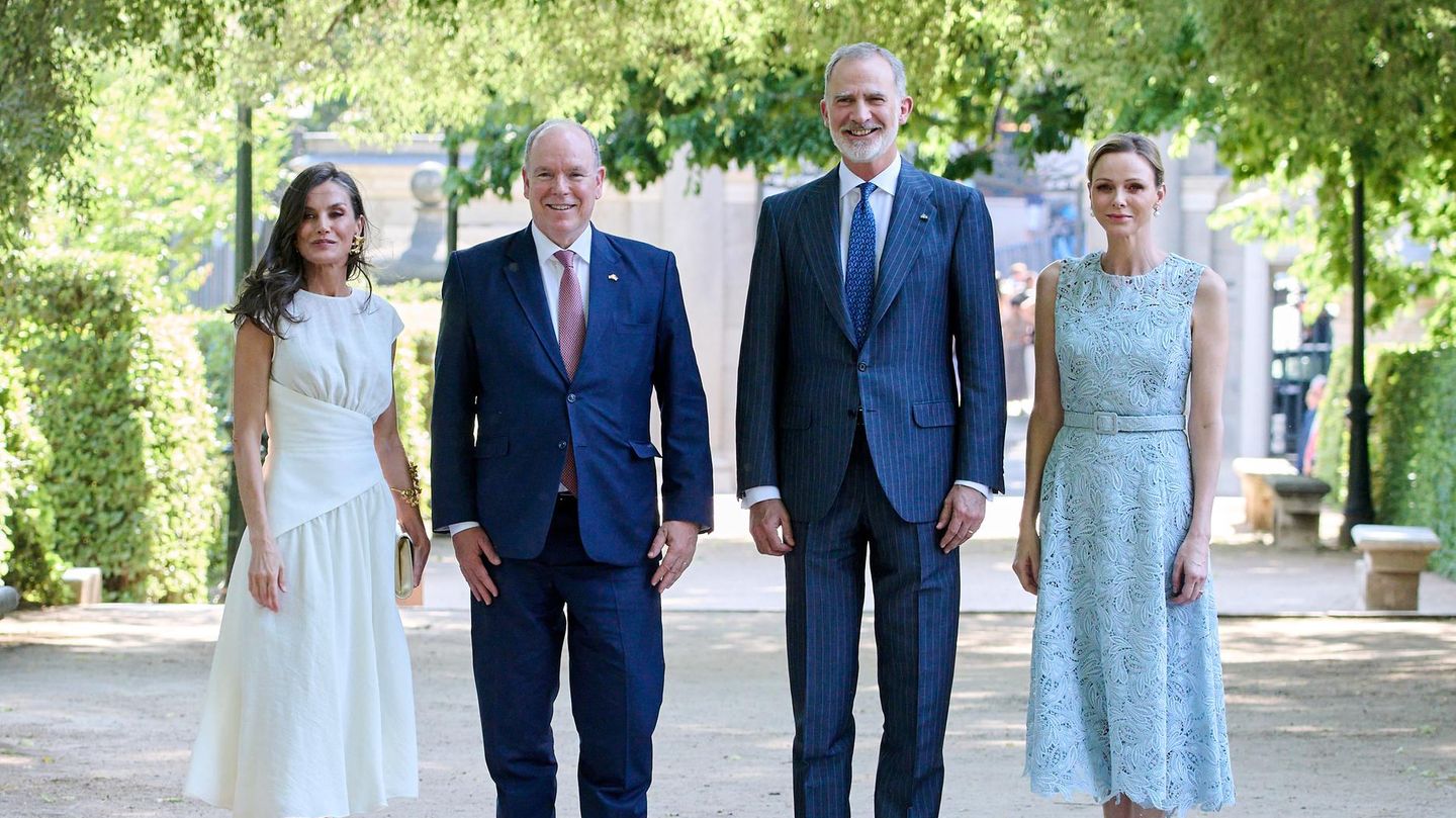 Monacos Fürstenpaar: Charlène: Zum ersten Mal als Fürstin in Spanien