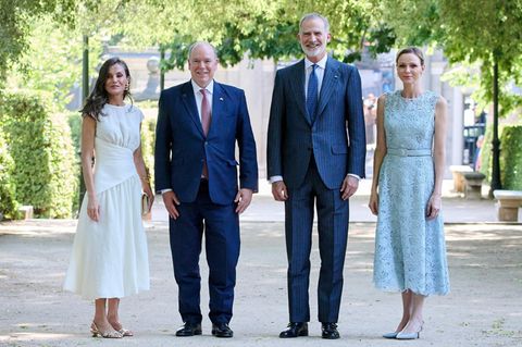 Fürstin Charlene und Ehemann Albert zu Gast bei König Felipe und Königin Letizia