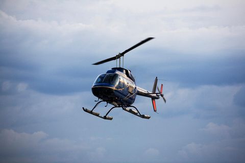 Helikopter in der Luft
