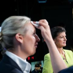 BSW-Chefin Sahra Wagenknecht und AfD-Co-Chefin Alice Weidel