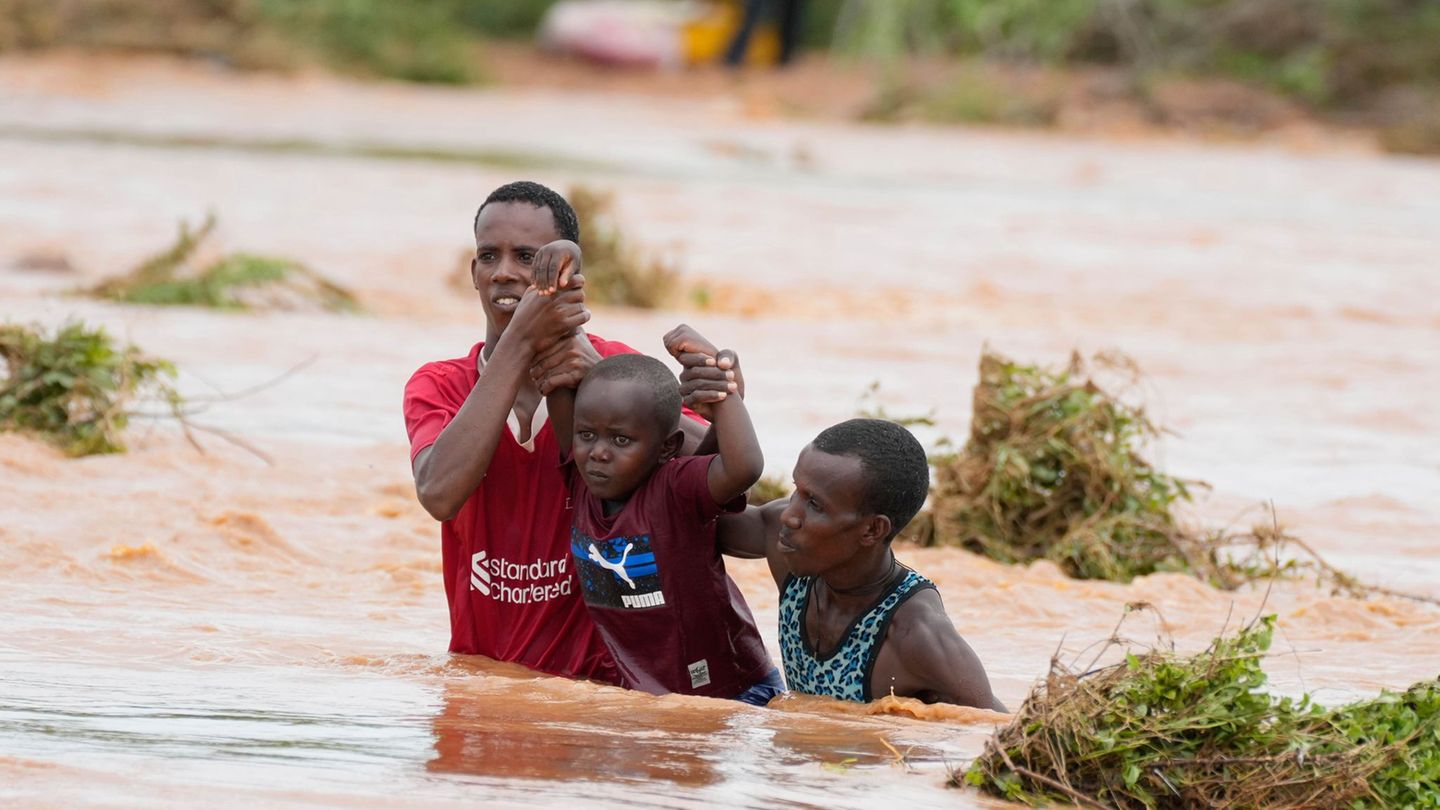 In Teilen Afrikas führt El Nino zu Überschwemmungen (Archivbild) Foto: Brian Inganga/AP/dpa