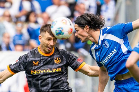 Neu bei Hannover 96: Abwehrspieler Jean Hugonet (r) kommt vom 1. FC Magdeburg. Foto: Julius Frick/dpa