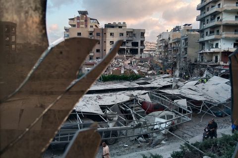 Weite Gebiete im Südlibanon wurden durch israelische Angriffe verwüstet. (Archivbild) Foto: Uncredited/AP/dpa