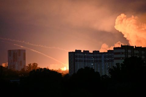 Russische Angriffe auf Kiew