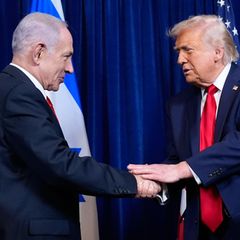 Donald Trump (r.) und Benjamin Netanjahu