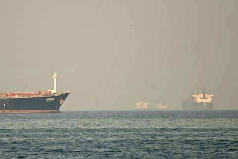 Tanker in der Straße von Hormus