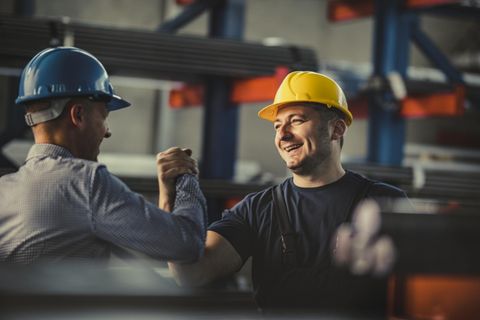 Handshake in Job-Situation