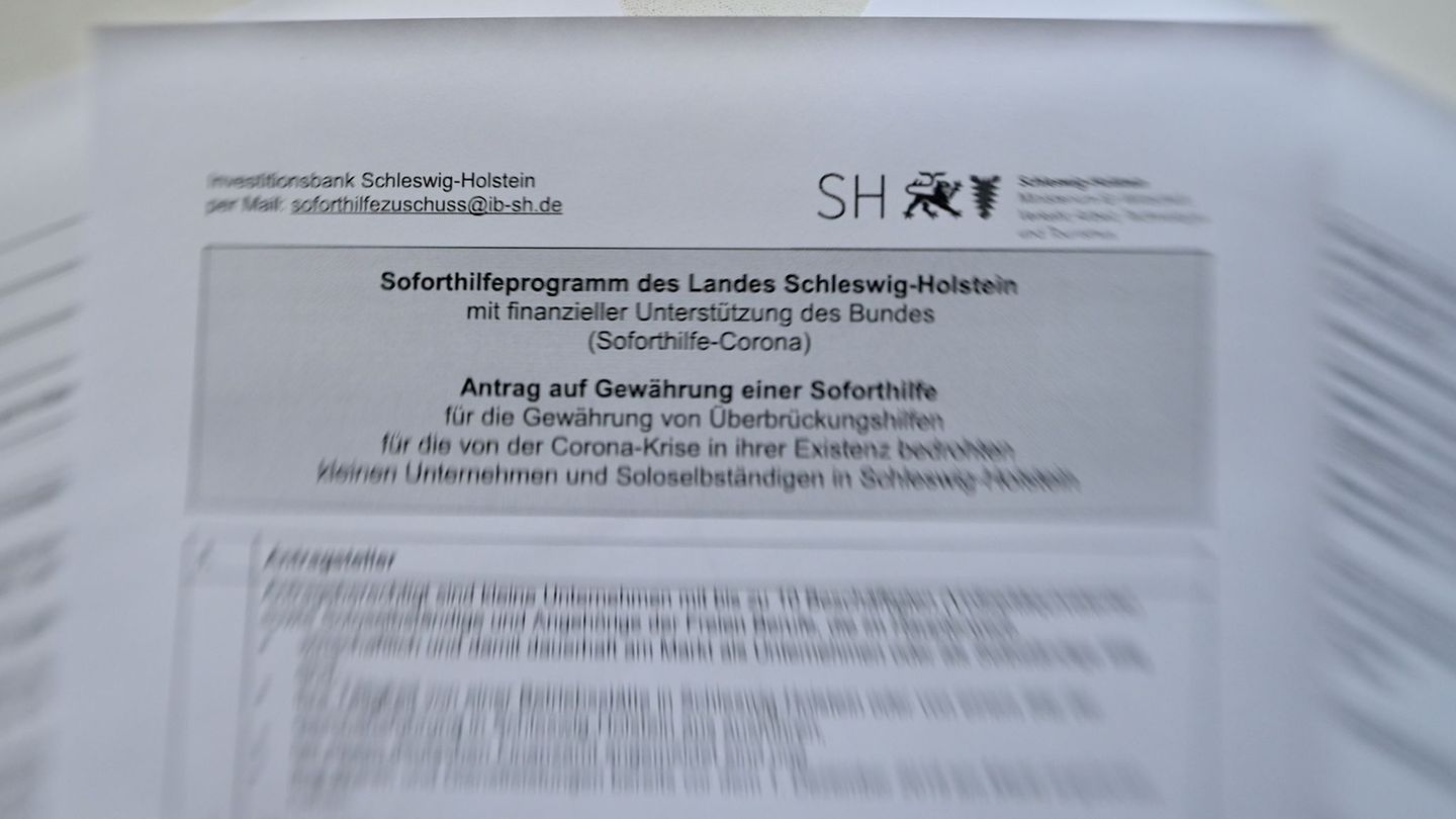 In Schleswig-Holstein sind noch knapp 300 Millionen Euro Rückforderungen für Corona-Hilfen offen. (Symbolbild) Foto: Carsten Reh