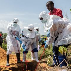 Ebola Beerdigung in den Demokratischen Republik Kongo