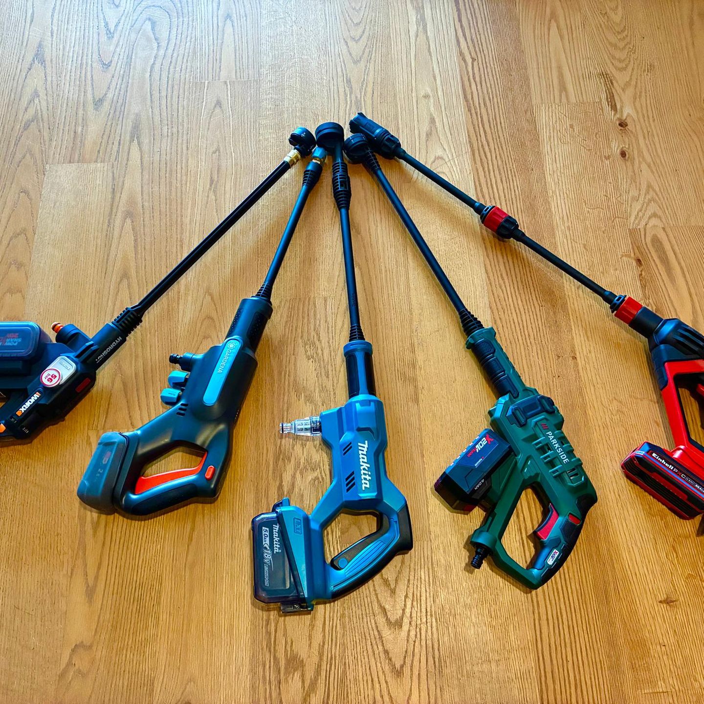 21V 6in1 Akku Hochdruckreiniger Auto Mobiler Druckreiniger Spritzpistole 300Bar