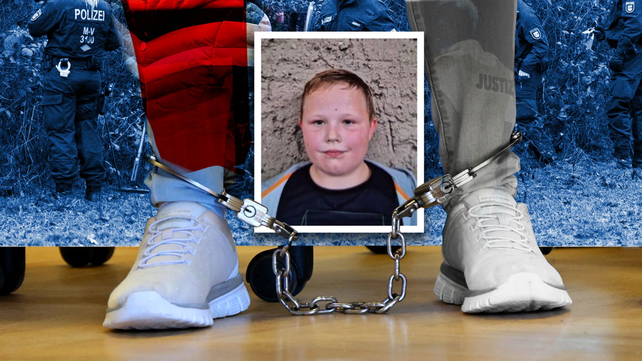 Collage zum Mordfall Fabian