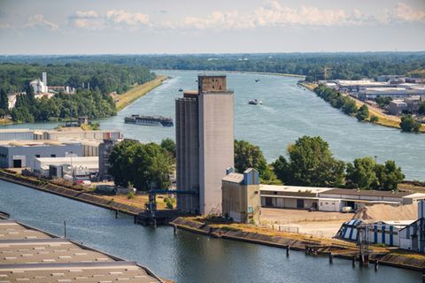 Rhein bei Straßburg und Kehl