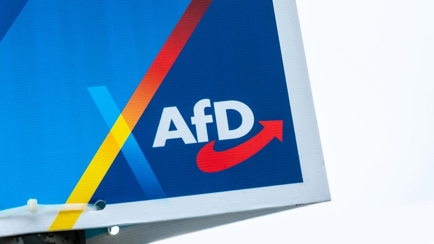 Ein Plakat der AfD