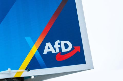 Ein Plakat der AfD