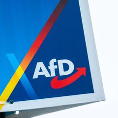 Ein Plakat der AfD