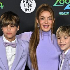 Shakira mit ihren Söhnen Milan und Sasha im letzten November.