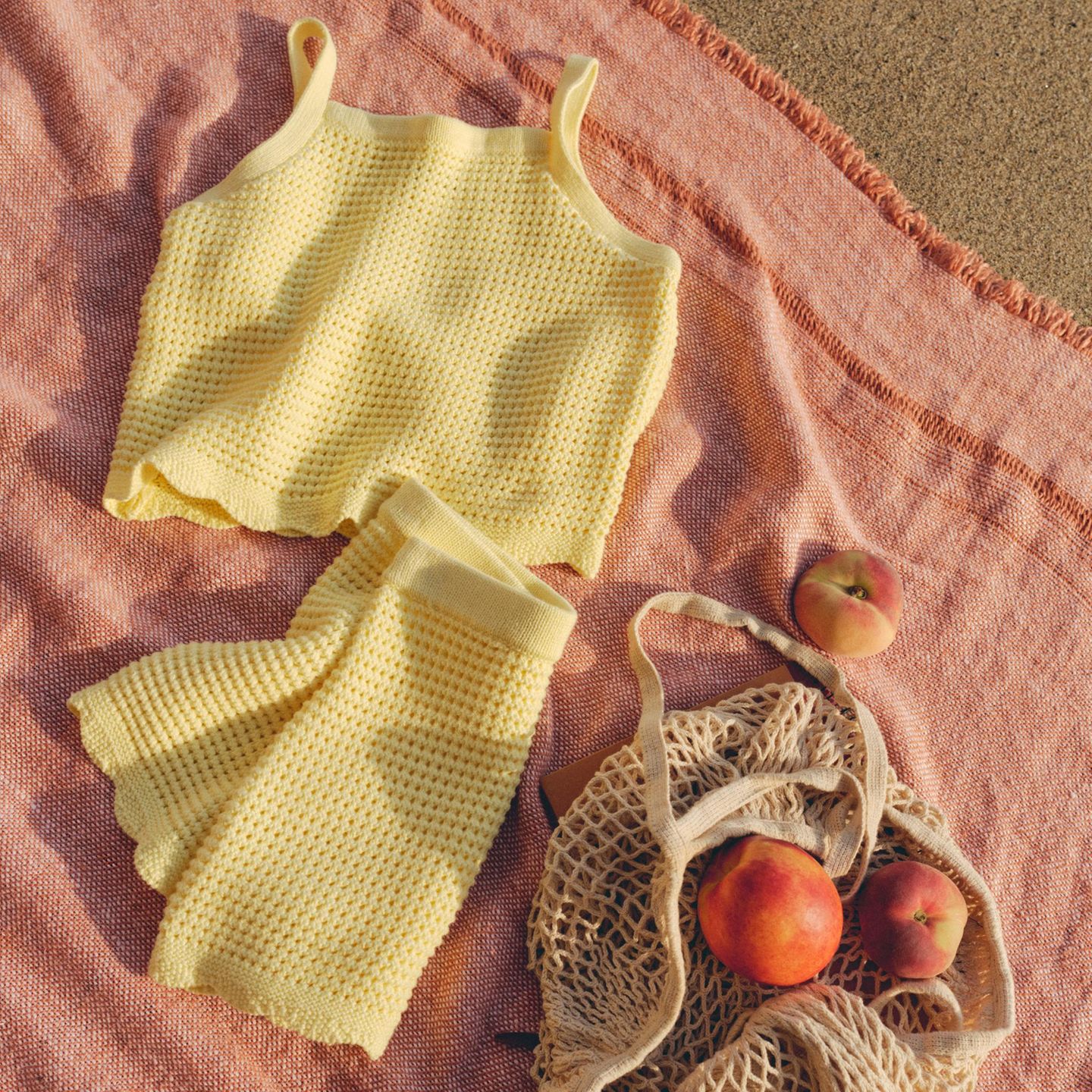 Mommy & Me Häkelpullover und Tank-Sets aus Baumwolle