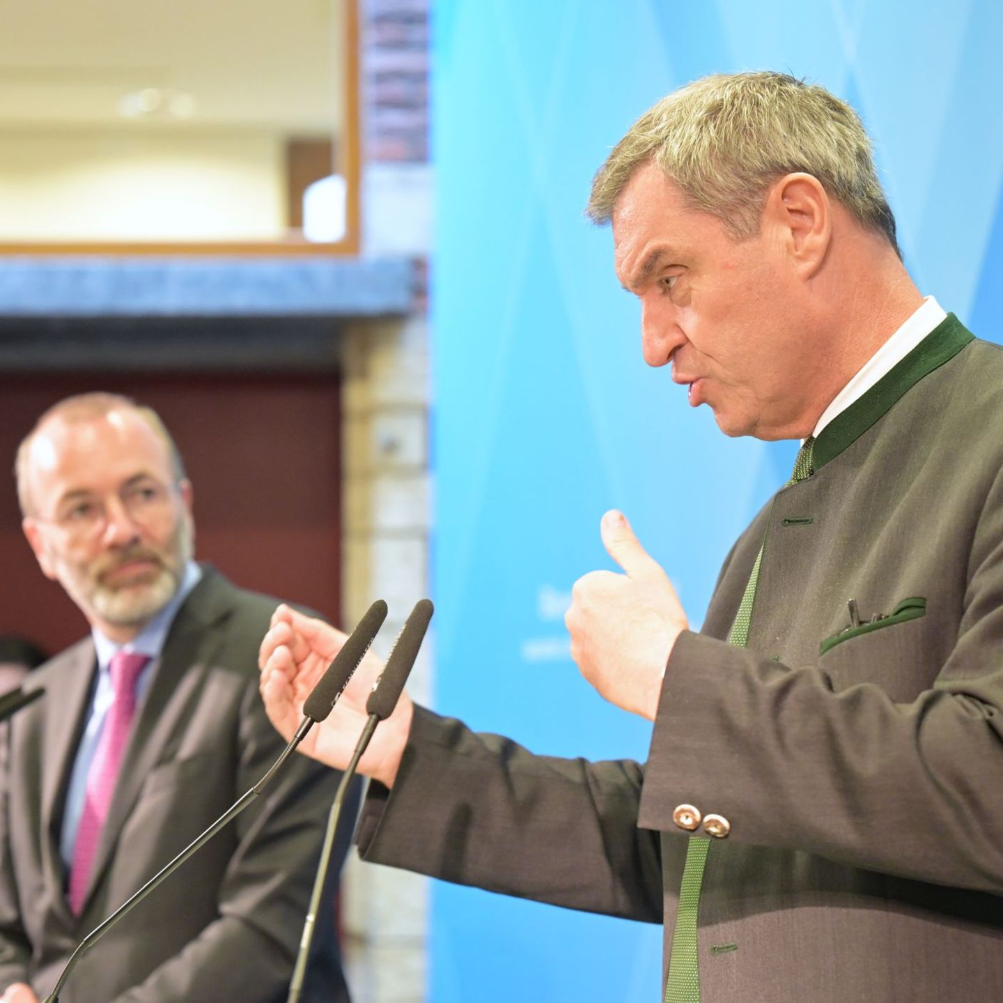 Der stellvertretende CSU-Vorsitzende Manfred Weber fordert eine Neuausrichtung seiner Partei. (Archivbild) Foto: Malin Wunderlic