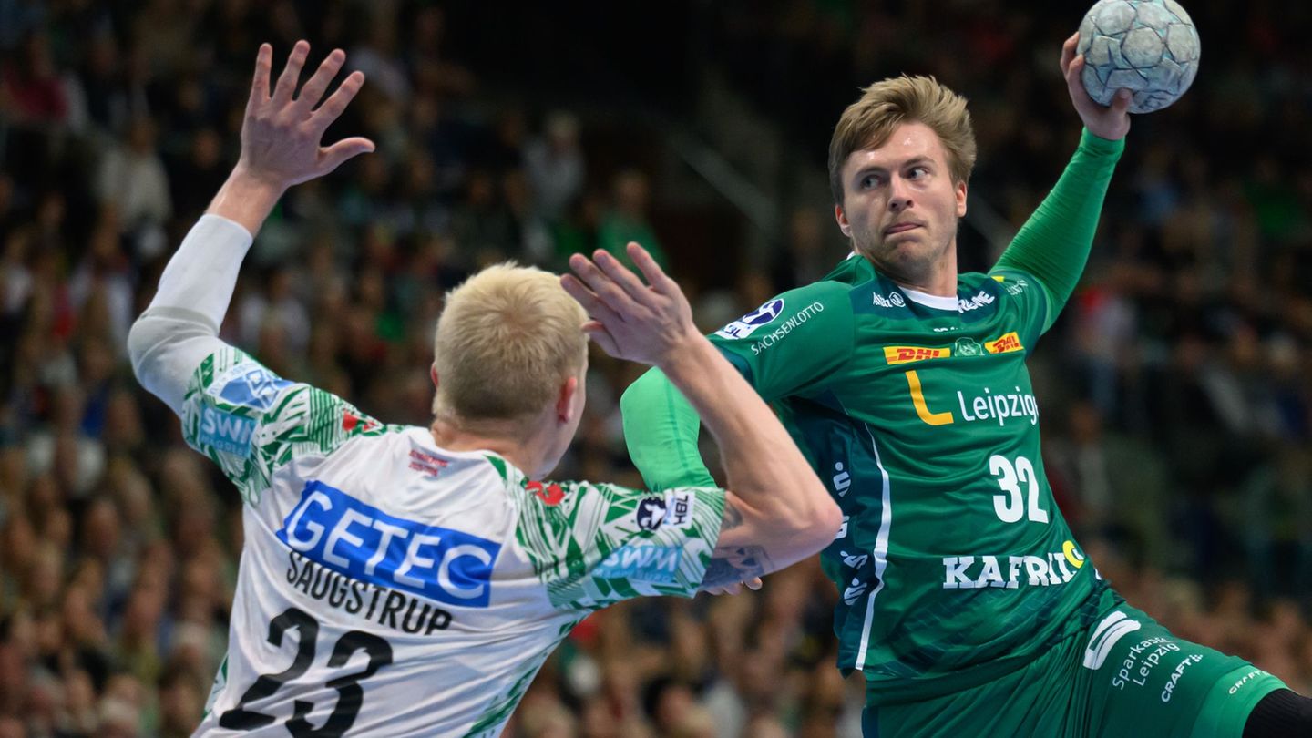 Franz Semper und die Bundesliga-Handballer des SC DHfK Leipzig kassierten eine knappe Niederlage in Lemgo. (Archivfoto) Foto: He