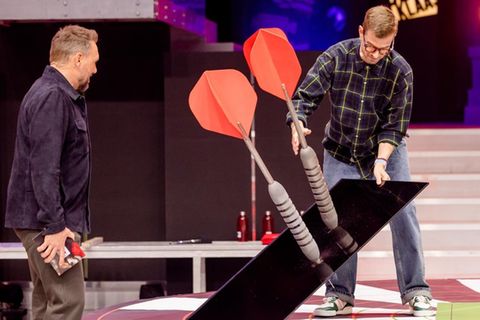 Joko Winterscheidt nach einem der Spiele in „Alle von ProSieben gegen Joko & Klaas“.
