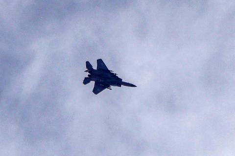 Israelischer Kampfjet über Südlibanon
