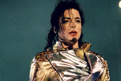 Michael Jackson 1997 in Wien auf der Bühne.