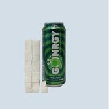 Fast 22 Stück Würfelzucker stecken im Gönrgy-Drink mit Apfelringe-Geschmack. Die Zuckerbombe müsste auf acht Stück entschärft werden, um nicht von der Abgabe betroffen zu sein.