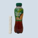 ...und der Zuckerturm im Fuze Tea Pfirsich von Hersteller Coca-Cola von neun auf sechseinhalb Stockwerke abgebaut werden.