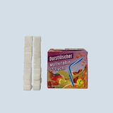 Auch der „Multivitamin-Durstlöscher“ enthält vor allem multiviel Zucker, nämlich umgerechnet 20 Würfel. Um von der Zuckersteuer befreit zu bleiben, dürften es noch acht sein.